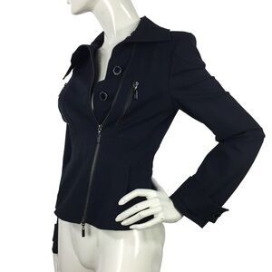 Guess by Marciano Asymmetrical Jacket Navy Size 4
